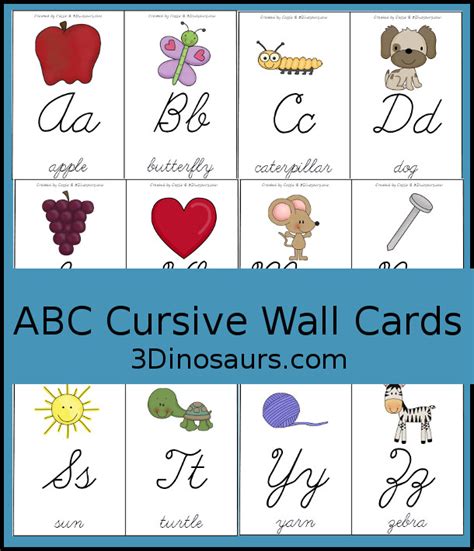 Cursive Alphabet Flashcards