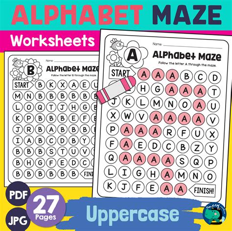 Cursive Alphabet Maze