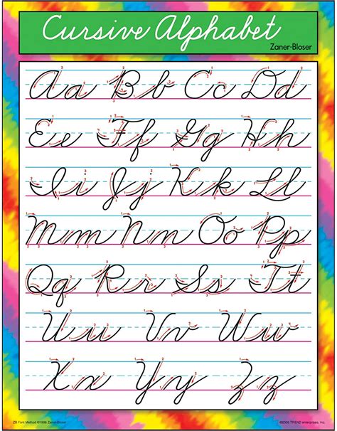 Cursive Alphabet Printable 10