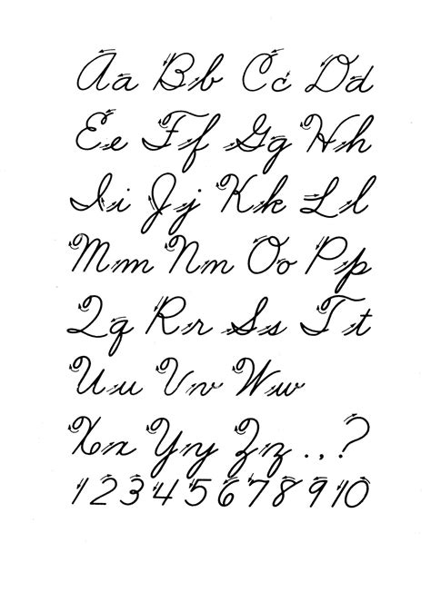 Cursive Alphabet Printable 9