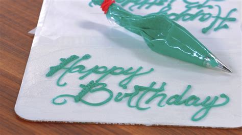 Cursive cake writing for special occasions