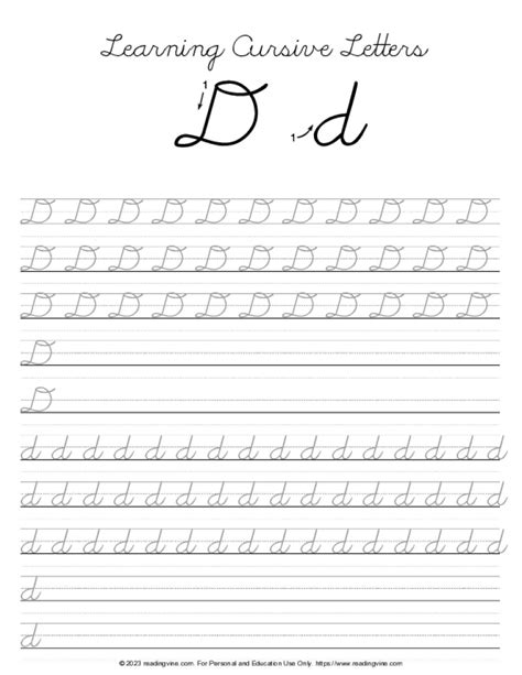 Cursive D