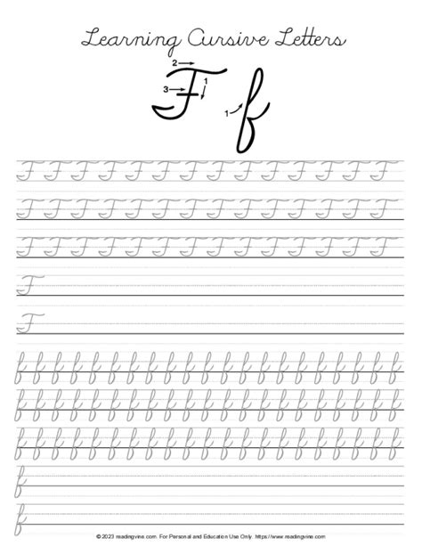 Cursive F