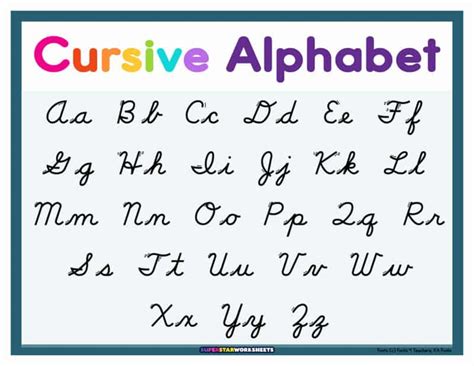 Cursive Letters for Kids