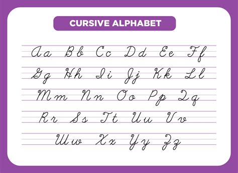 Cursive writing samples