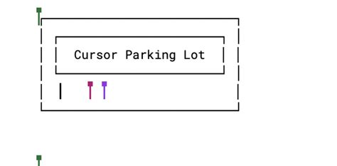 Cursor parking lot template design principles illustration