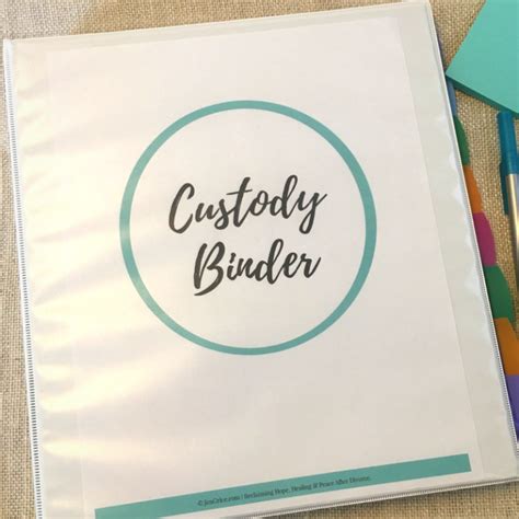 Custody Binder Important Dates