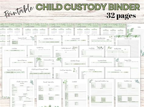 Custody Binder Organization