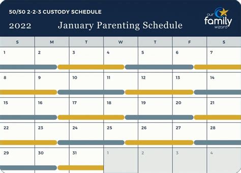 Custody Schedule Template Format