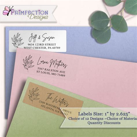 Custom Address Labels for Organizing