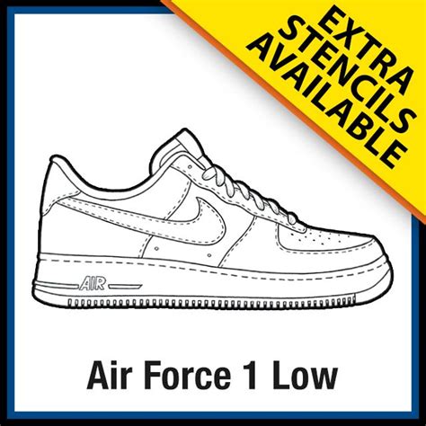 Air Force 1 template with custom images and patterns