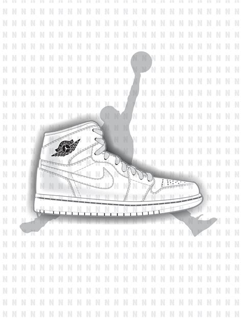 Custom Air Jordan 1 Template 6