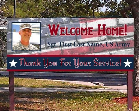 Custom Army Welcome Home Signs Gallery 1