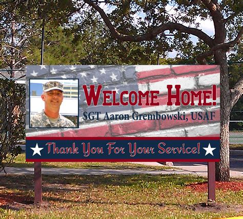 Custom Army Welcome Home Signs Gallery 3