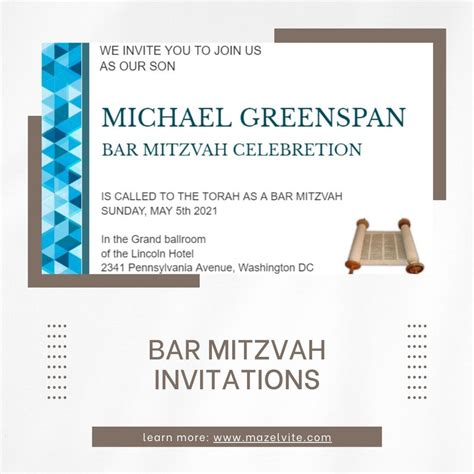 Custom Bar Mitzvah Save the Date Ideas