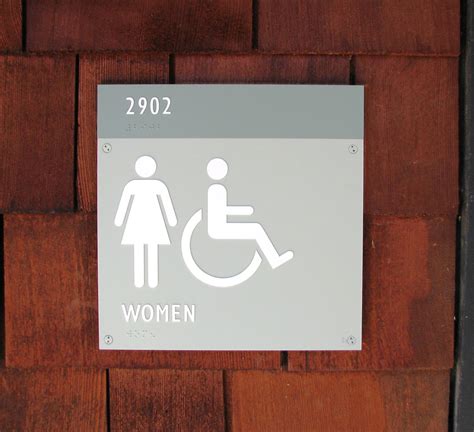 Custom bathroom signs