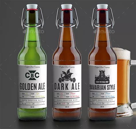 Custom beer label design templates with unique artwork