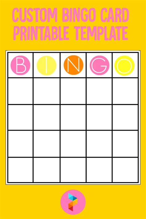 Custom Bingo Card Template