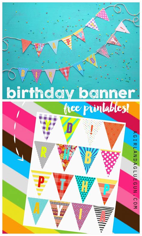 Custom birthday banner template