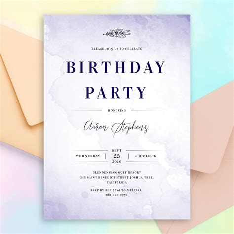 Custom Birthday Invitation Gallery