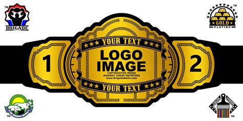 Custom Championship Belt Templates