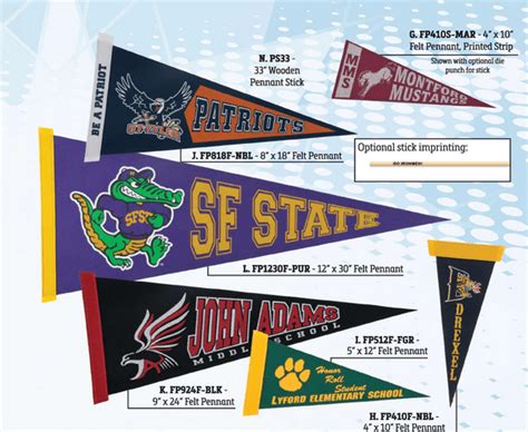 Custom College Pennants