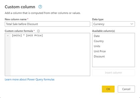 Custom Column