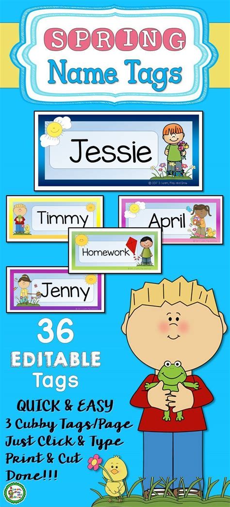 Custom Cubby Name Tags Printables Ideas 9