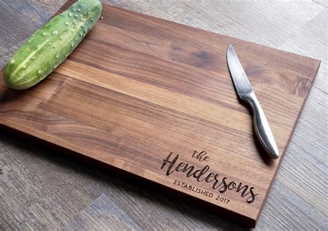 Custom cutting board template