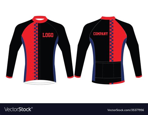 Custom Cycling Jersey Design Template Vector