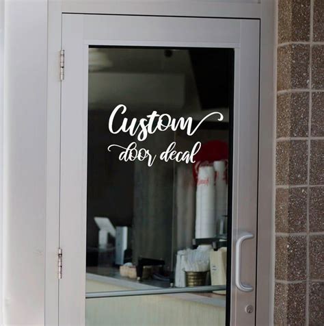 Custom door decals