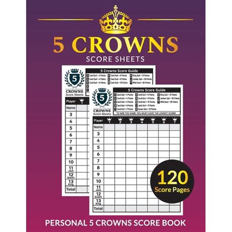 Customizable Five Crowns Score Sheets for Varied Game Modes