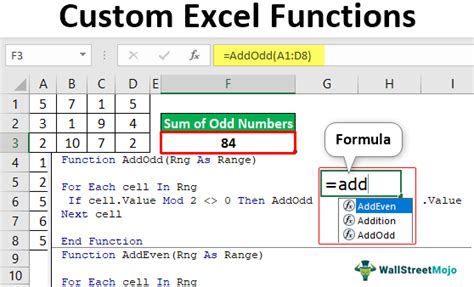 Custom Formula in Excel