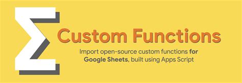 Custom Function Script