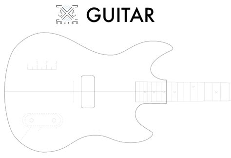 Custom guitar template for kids