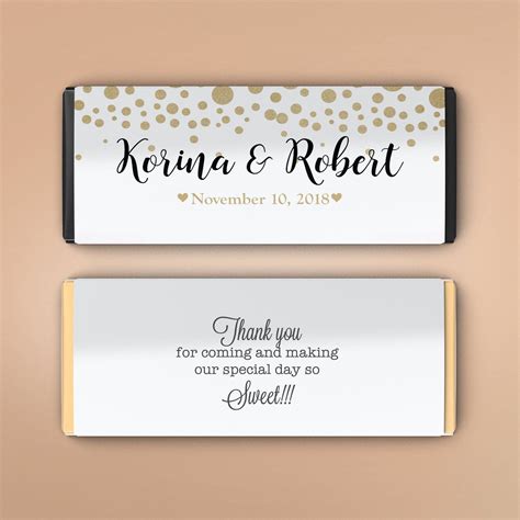 Custom Hershey Bar Wrappers for Special Occasions