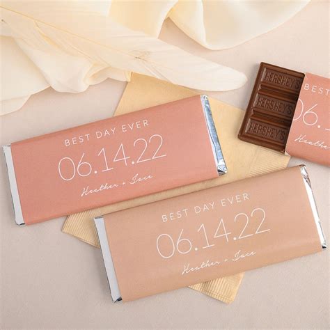 Custom Hershey Bar Wrappers for Weddings