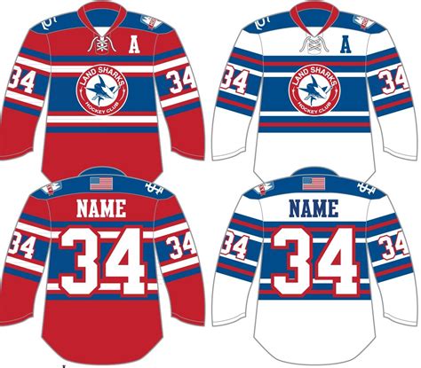 Custom Hockey Jersey Template Design 2