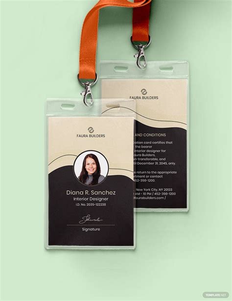 Custom ID Card Template