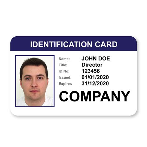 Custom ID Card Template