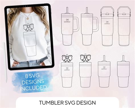 Custom Illustration Tumbler Design