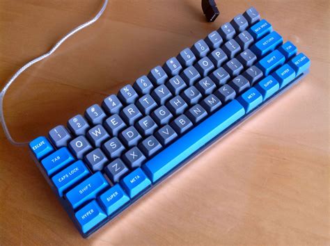 A 3D printed keyboard with customizable keys and layout