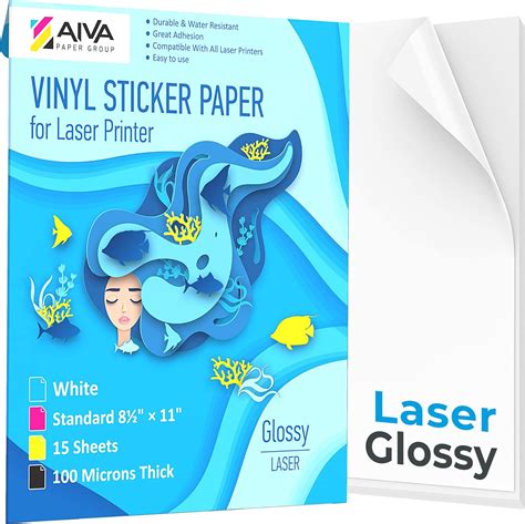 Custom Laser Printer Sticker Paper