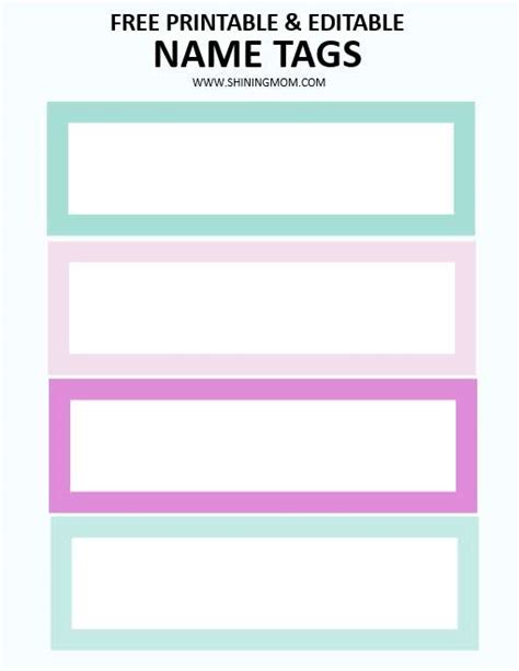 Custom layout name tags design example