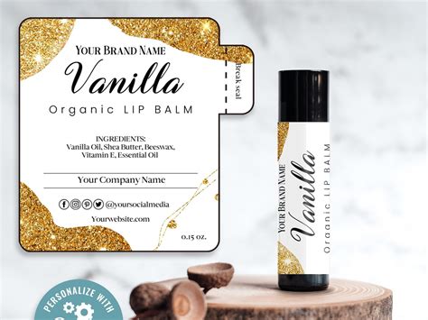 Custom Lip Balm Label Templates