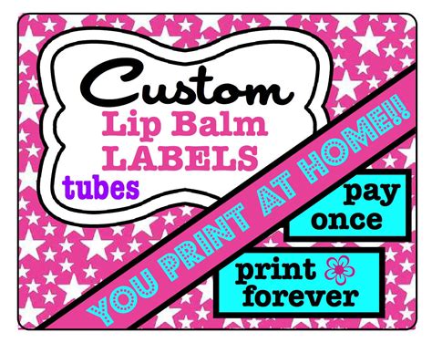 Custom lip balm labels