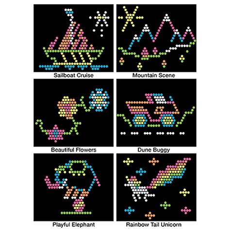 Find inspiration for custom Lite-Brite templates online or in books