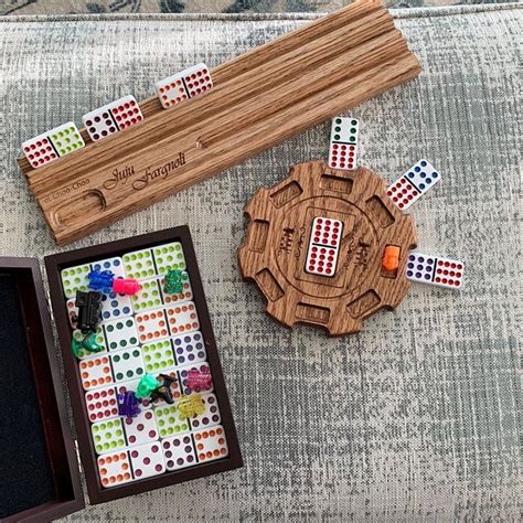 Custom Mexican Train Dominoes Game Board