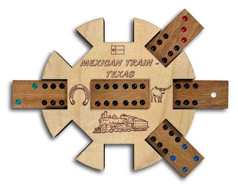 Custom Mexican Train Dominoes Player Board