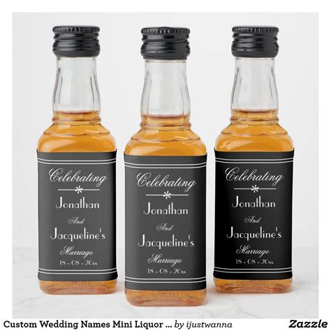 Custom Mini Liquor Bottle Label